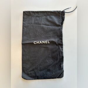 CHANEL Black Drawstring Pouch